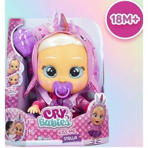 Cry Babies Kiss Me Stella Interactive Doll With Pacifier And Cup 18 Months NEW